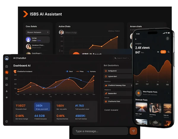 Digital marketing analytics dashboard highlighting Answer Engine Optimisation (AEO) and search visibility metrics across AI platforms and search engines.